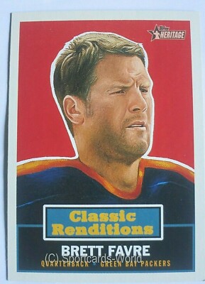 Brett Favre - 2001 Topps Heritage - Classic Renditions #CR2 Insert - PACKERS 