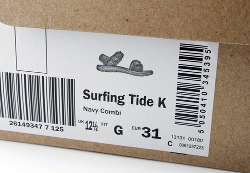 New in Box Clarks Kids Boys Surfing Tide Beach Ready Sandals UK Size 12.5 - Picture 5 of 5