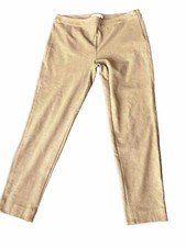 Talbots 12P Brown Faux Suede Stretch Side Zip Pants.   M1