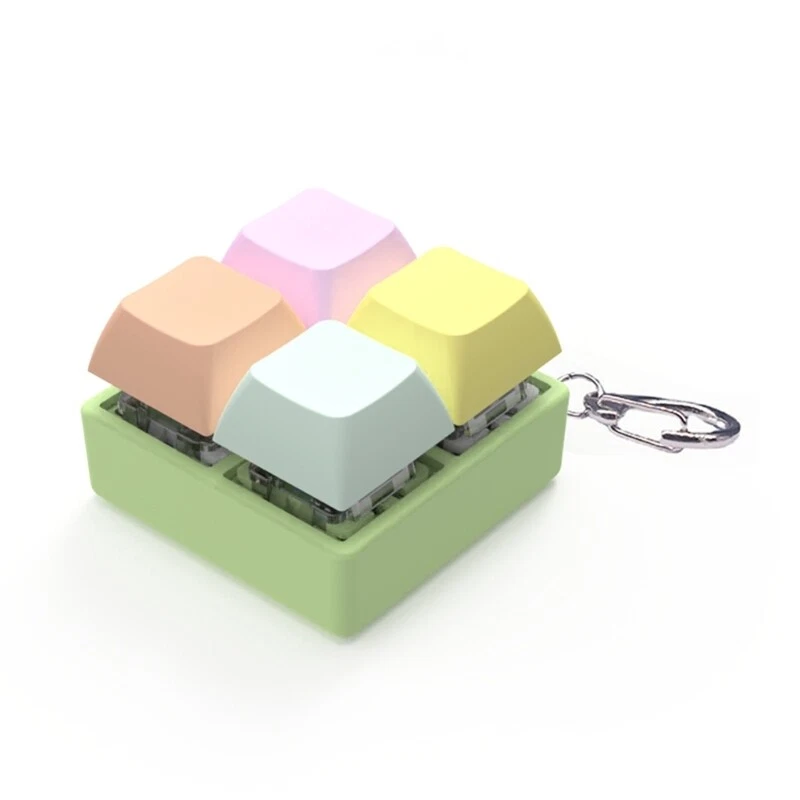 1PC Mechanical Keyboard Switch Tester LED Keychain Stress Relief Tool