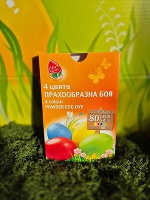 4 Farben Pulverfarbe Farbe für Ostereier Dekoration Ostern Kunst Spaß Set
