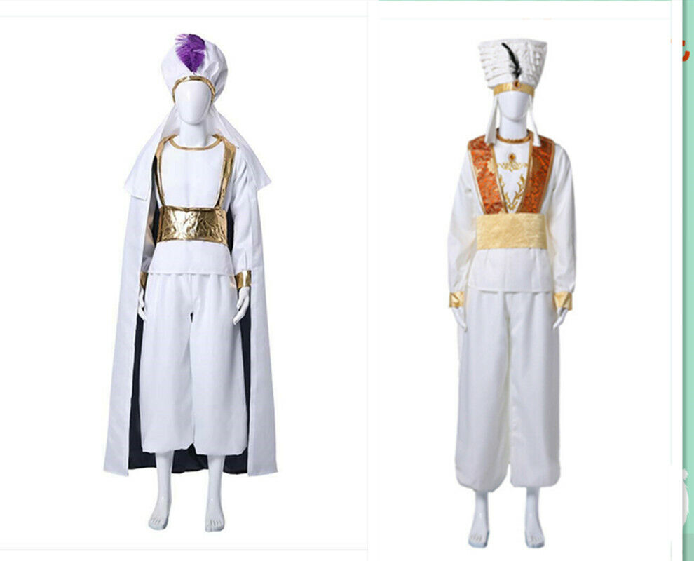 barajar Noticias honor 2019 Película Aladdin Cosplay Príncipe Ali Halloween Adulto Hombre Disfraz  Traje | eBay