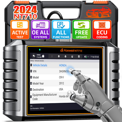 FOXWELL NT710 for Honda Bidirectional Car OBD2 Scanner Diagnostic E-CU Coding
