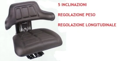 JAGO RM20 12615 SEDILE UNIVERSALE PER TRATTORE CON MOLLEGGIO FIAT LANDINI SAME MF ECC