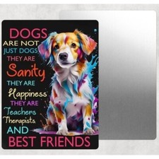 Dogs Are Not Just Dogs Tin Sign Door Home Wall Decor Metal