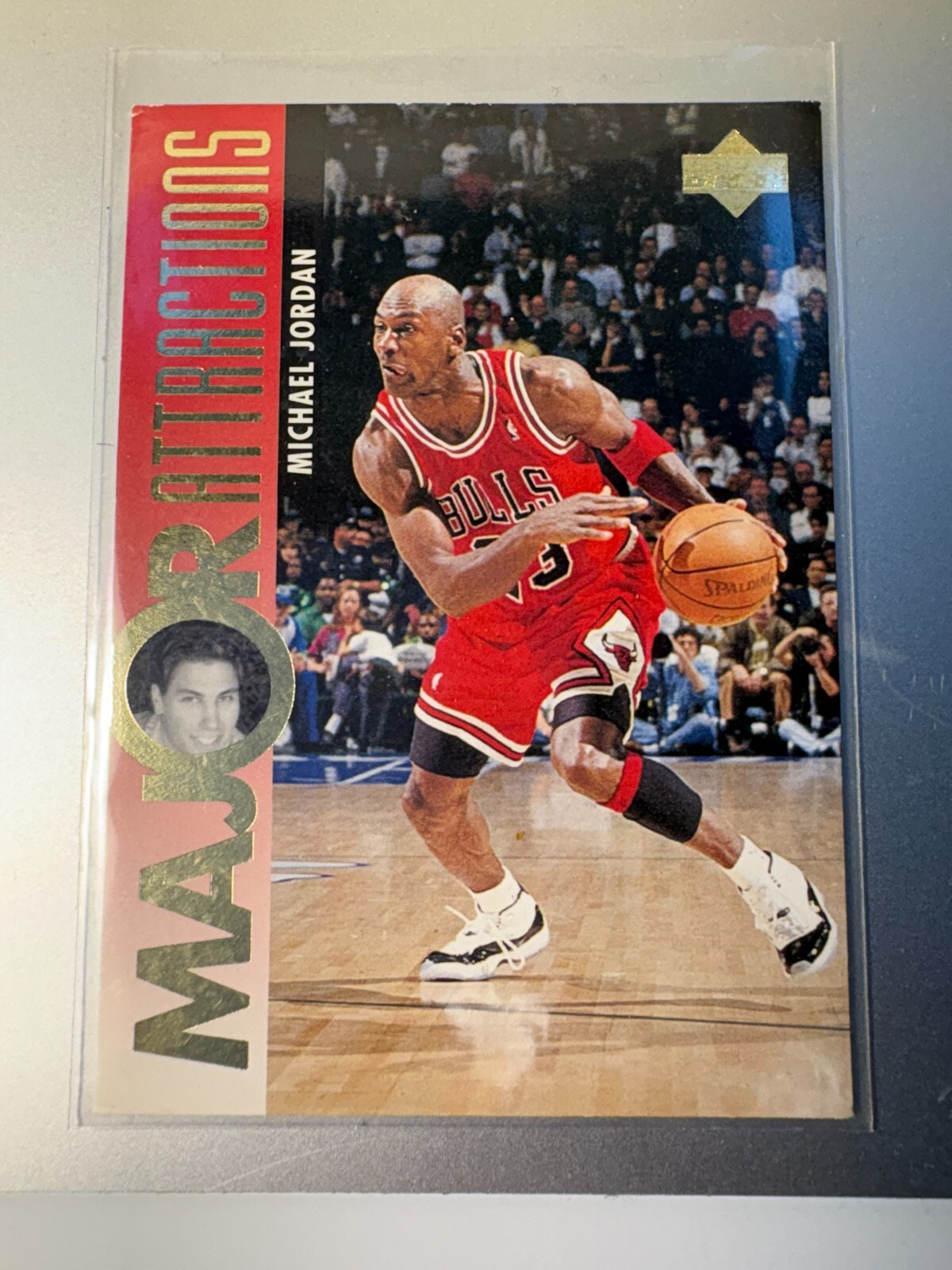1995-96 Upper Deck - Major Attractions Michael Jordan #337 Gold Electric Court