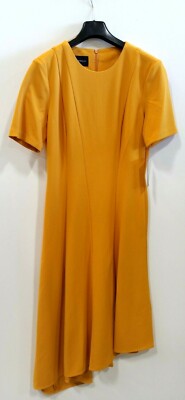 Donna Morgan Women's ''Butternut'' Stretch Crepe Asymmetric Hem sz 6