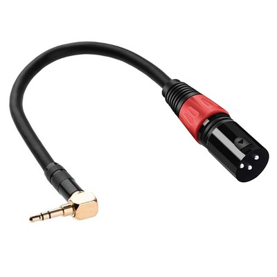 XLR Male Plug to 3.5mm Male Stereo Audio Adapter TRS 1/8'' Extension Cable US