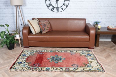 3,3 x 6 Fuß Akzentteppich, Vintage Teppich, Cool Rug, Turkish Rug, Art Rug, A...