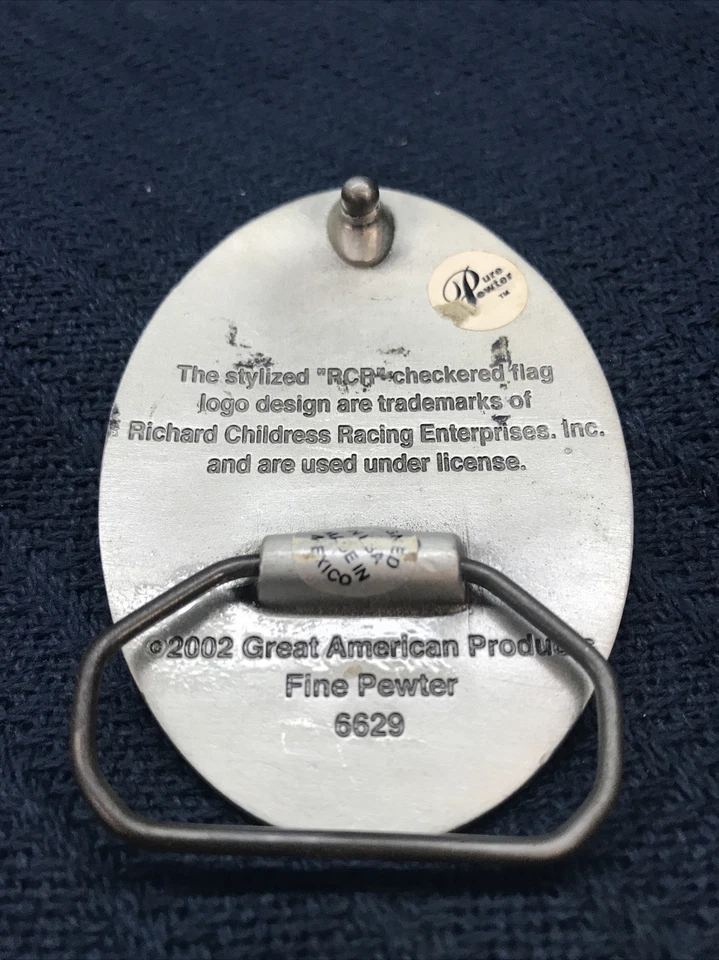 2002 NASCAR #29 KEVIN HARVICK оловянный ремень пряжка - Изображение 3 из 4