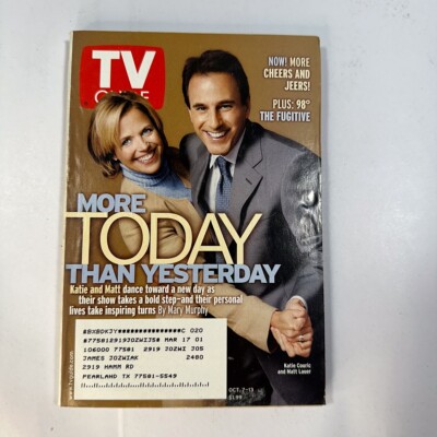 TV Guide Magazine - October 7-13, 2000 - Today Show - Katie Couric + Matt Lauer