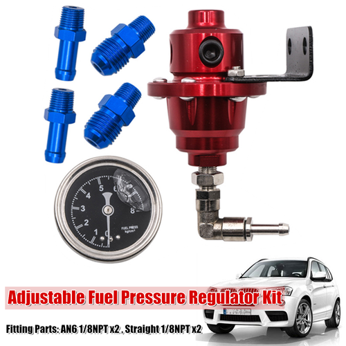 Регулируемый автомобильный топлива регулятор давления + манометр +AN6 1 ...