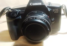 CANON EOS 650 35mm SLR CAMERA WITH 50mm EF AUTO FOCUS LENS WITH CAP 