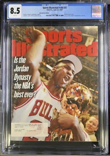 1997 MICHAEL JORDAN Sports Illustrated CGC 8.5 With Label June 23, 1997