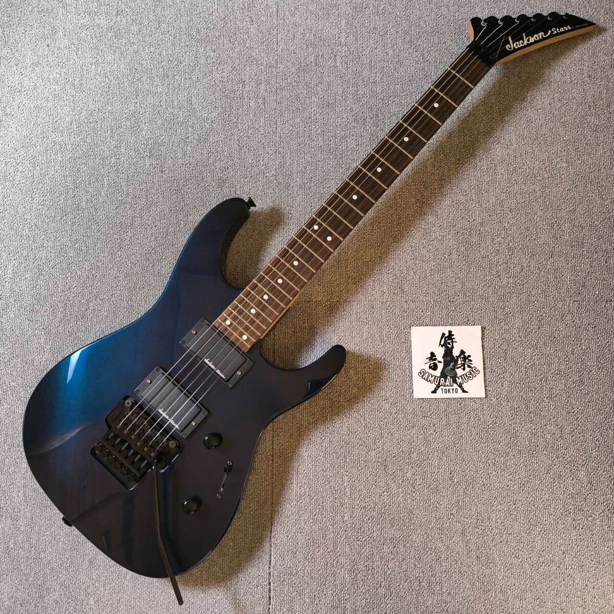 Jackson 日本製 blue Jackson Stars Dinky HH Floyd Rose Dark Metallic Blue Made In