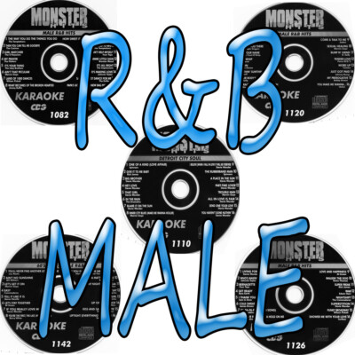 KARAOKE MONSTER HITS 5 DISC SET CDG MALE,R&B 60's OLDIES DETROIT CITY SOUL,NEW