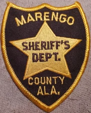 AL Marengo County Alabama Sheriff Patch (3.5In Tall)