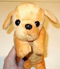 Soft Plush Brown Dog Zippered Pencil Case - NEW G 