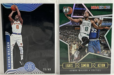 Kemba Walker Illusions BLACK /49 and NBA Hoops LIGHTS CAMERA ACTION Insert