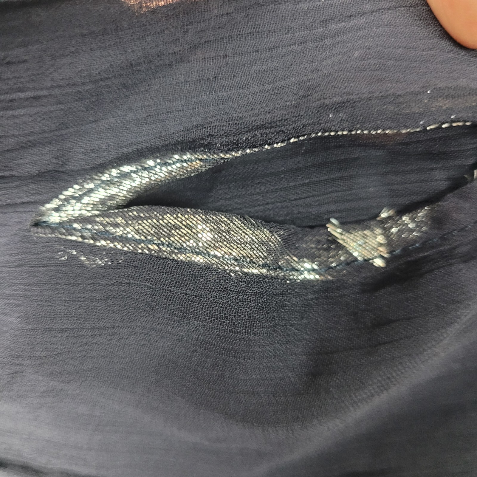 Anthropologie | Tiny Embroidered Split-Neck Blue … - image 7