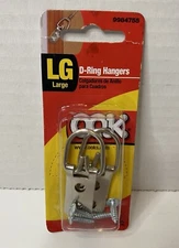 LARGE D- RING HANGERS FOR PICTURES AND MIRRORS, 2 PACK ( BRAND NEW)