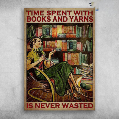 Girl Loves Book - Time Spent With Books And Yarns, Is Never Wasted