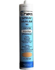 BEIGE OCHRE SPRAY SEAM SEALER FACTORY FINISH BMW RENAULT MERC PRO