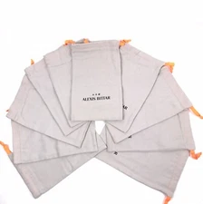 Lot of 10 ALEXIS BITTAR Large Jewelry Pouch Drawstring Dust Bag 10”x6.3”