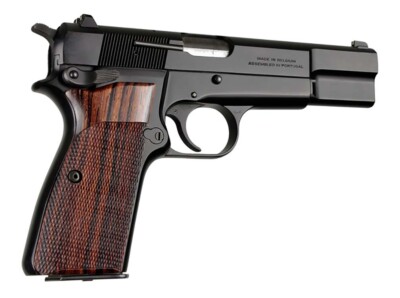 Hogue 09811 Browning Hi Power Grip Checkered Coco Bolo for sale 