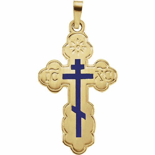 Orthodox (St. Olga Cross) Pendant In 