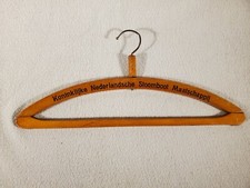Vintage Wood  Wire Clothes Hanger  Royal Dutch Steamboat Company