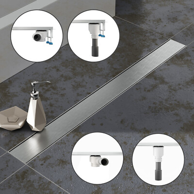 Aquabad  SDS Pro Edelstahl Duschrinne mit Klassischer Blende & Viega Siphon