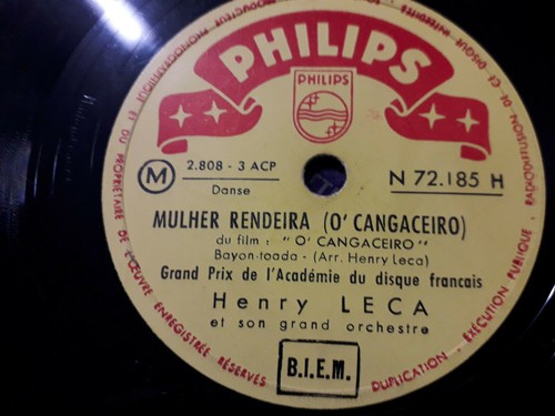 78 giri-10"HENRY LECA" MULHER RENDEIRA - LUA BONITA " PHILIPS N. 72185 H, VG+ - Picture 2 of 2