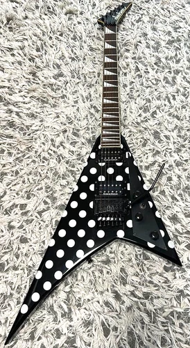 Jackson Randy Rhoads V Black Polka dots Metal Vintage Rare Guitar Made In Japan