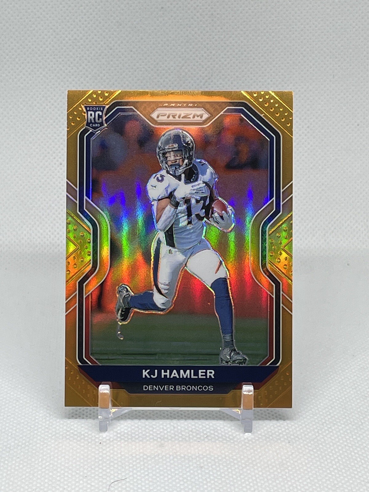 2020 Panini Prizm KJ Hamler RC Orange Rookie Prizm #315 Denver Broncos /249