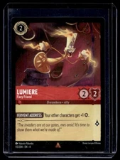 Disney Lorcana Ursula's Return Lumiere Fiery Friend Non Foil 113/204