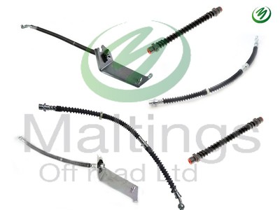 Allmakes 4x4 td5 brake hose set flexi brake hose set (6) Fits - Discovery 2 