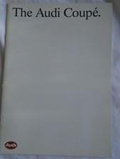 Audi Coupe range brochure Aug 1989