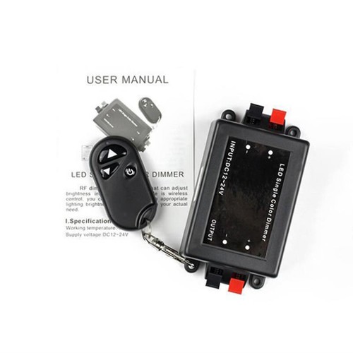 Wireless Remote Controller RF Dimmer for 5050 5630 Single Color LED Strip Lights - Picture 3 of 9
