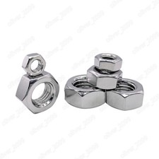 304 Stainless Steel DIN934 Hexagon Nuts Hex Nuts 2 4 6 8 10 12 1/4 3/8 1