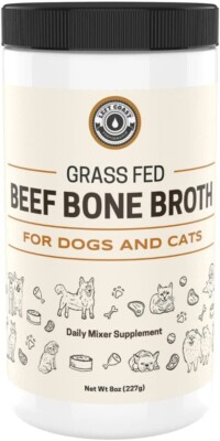 Left Coast Beef Bone Broth Powder for Dogs and Cats | Grass-fed Bone Broth, 8oz