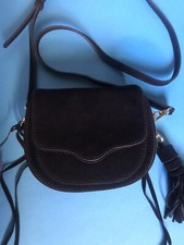 Rebecca Minkoff Sydney Mini Crossbody  - Black Suede - Nwt
