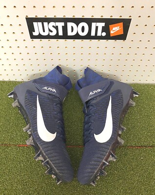 Nike Alpha Menace Elite 2 Football Cleats Navy White BV2077-401 Men s Size 16