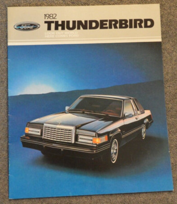 1982 FORD Thunderbird Car Sales Brochure Interior Features Options Colors