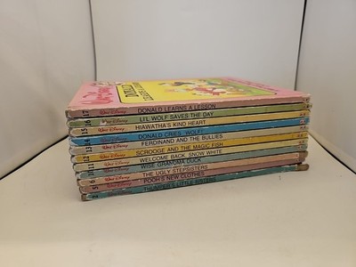 Vintage Walt Disney Fun To Read Library Lot of 11 Books Beginning Reader Books