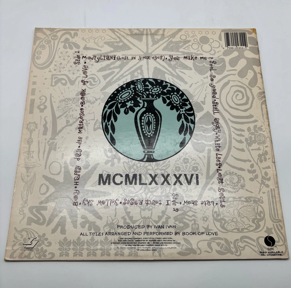 Book Of Love – Book Of Love (self-titled) LP Vinyl 1986 Sire Records VG+ - Image 3 of 4