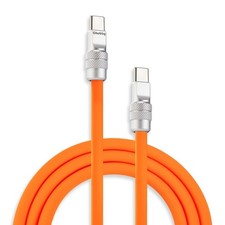 chubbycable Chubby 2.0 Fast Charging Cable Durable Soft 3.3ft 1m , Orange
