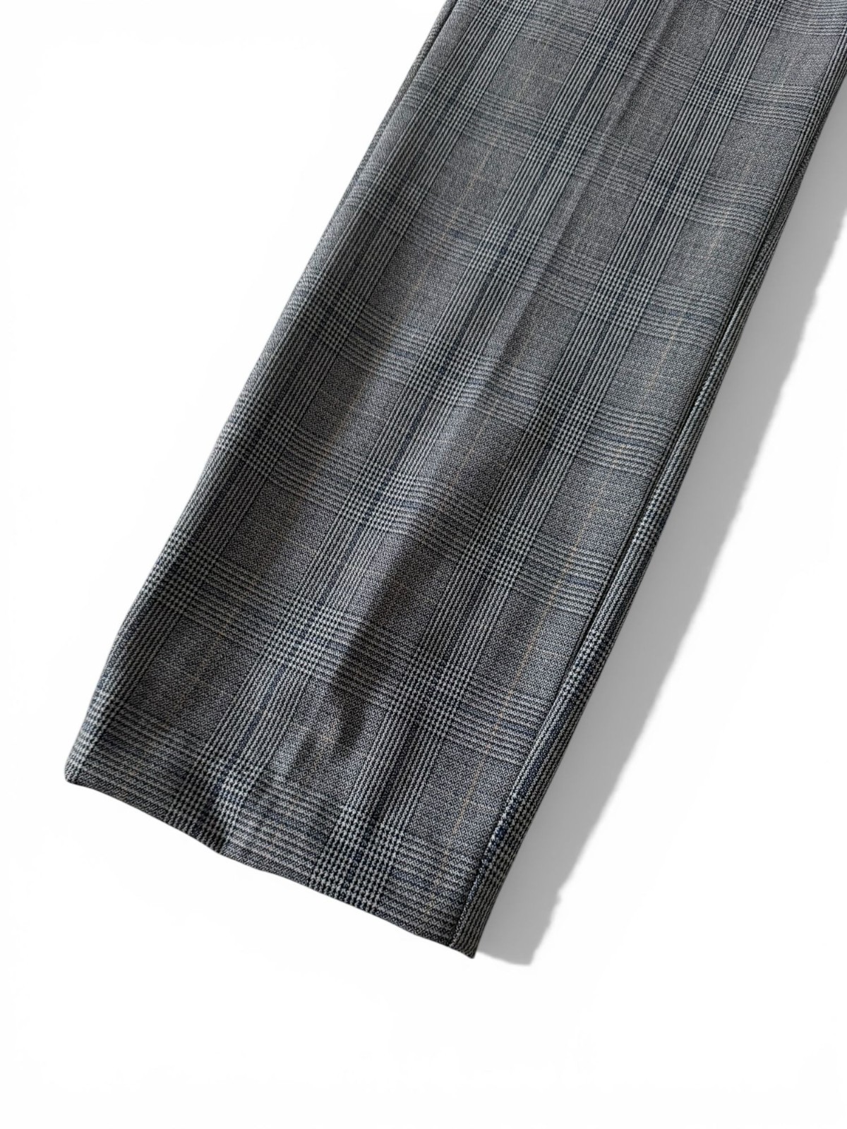 ZARA Women's Gray Plaid Straight Ankle Pants Size XL thumbnail 2