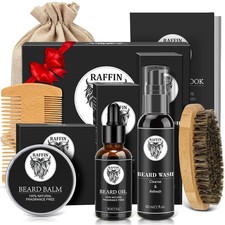 Christmas Gifts for Men - Beard Kit for Men's Self-care, Outfits Men's Grooming