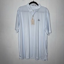 Peter Millar Men  s Crown Sport Featherweight Rays For Days Polo Shirt Blue XL